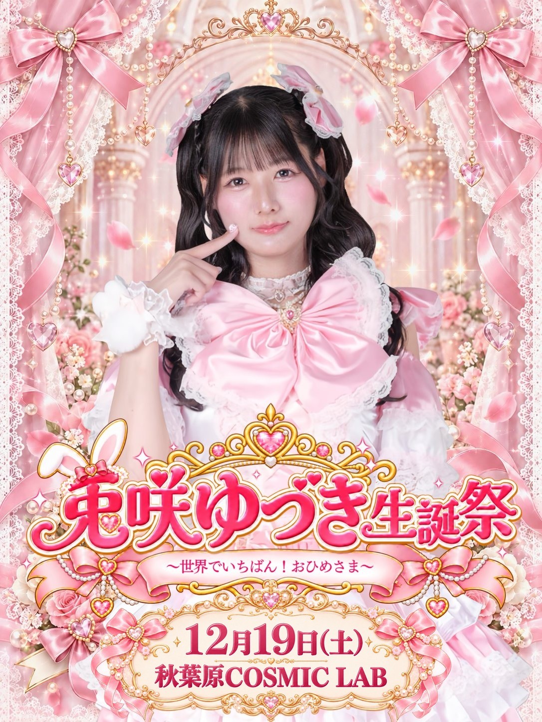 兎咲ゆづき生誕祭 世界でいちばん！おひめさま 12月19日土曜日 COSMIC LAB